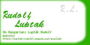 rudolf luptak business card