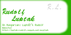 rudolf luptak business card